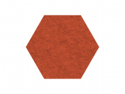 Marbet felt hexagon červený