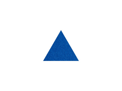 Marbet felt triangl modrý