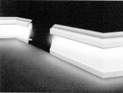 Marbet podlahová lišty bílé HF-3 pro LED osvětlení