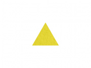 Marbet felt triangl žlutý