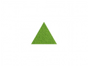 Marbet felt triangl zelený