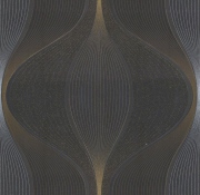 Vavex Trinity H66066 10,05×0,53m Vinylová luxusní tapeta černá, stříbrná, zlatá