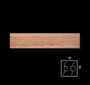 Marbet Podlahová lišta PVC ELASTIC soklová 2,5 m  dub světlý